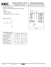 Datasheet KRC110M manufacturer KEC